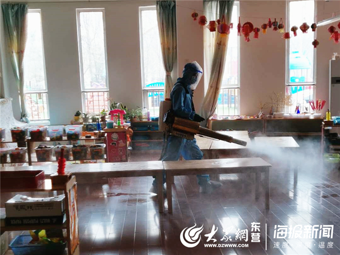 廣饒縣廣饒街道錦湖幼兒園持續開展疫情防控消毒工作