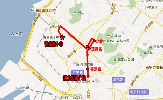 [山東]青島第四十中學校車線路(圖)