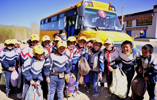 日喀則桑珠孜區免費校車全覆蓋