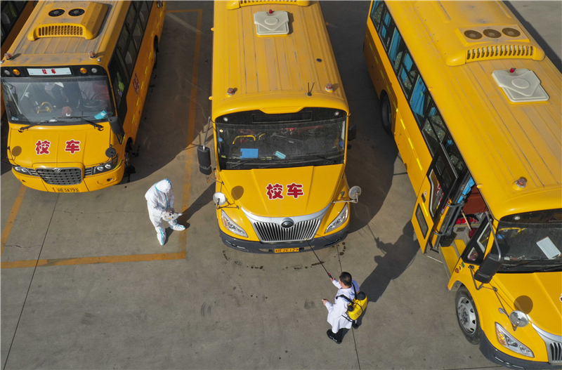 河北遵化：備校車 迎開學(xué)