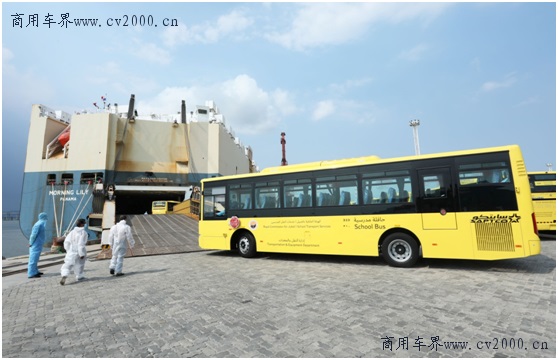 再次發(fā)運(yùn)沙特449輛智慧安全校車