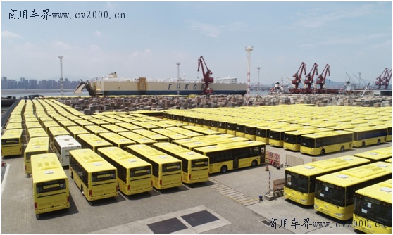 再次發(fā)運(yùn)沙特449輛智慧安全校車